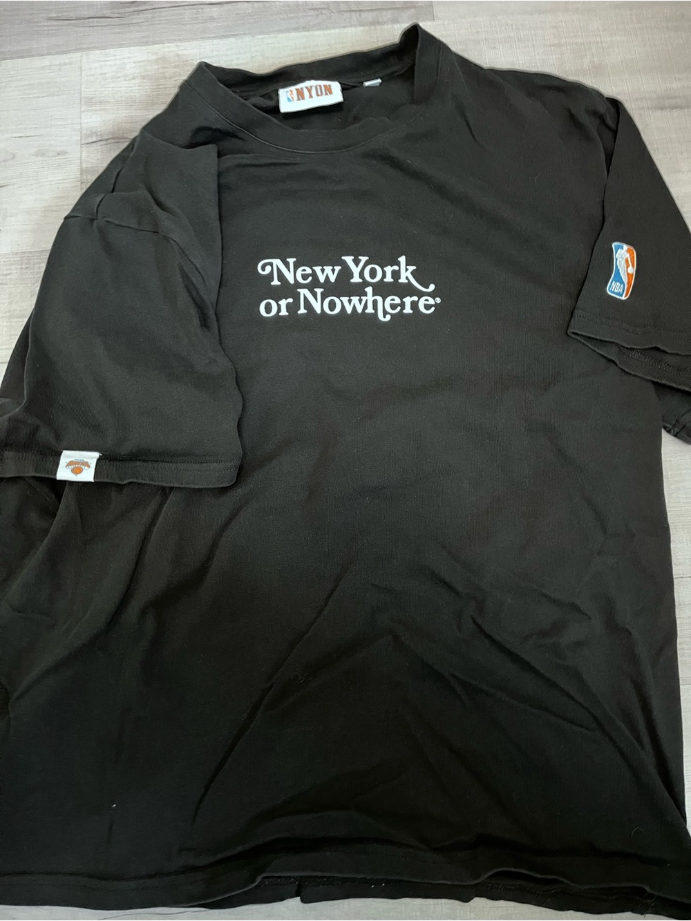 New York or Nowhere x Knicks Black Graphic T-Shirt